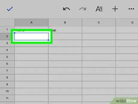 Image titled Make a Table on Google Sheets on iPhone or iPad Step 9