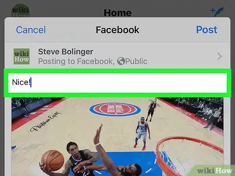 Image titled Share Tweets on Facebook on iPhone or iPad Step 6