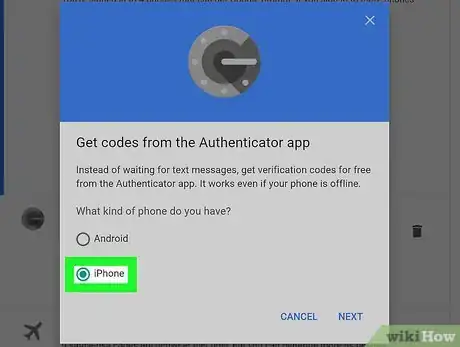 Image titled Restore Google Authenticator Step 14