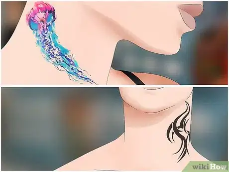 Image titled Choose a Neck Tattoo Design Step 1