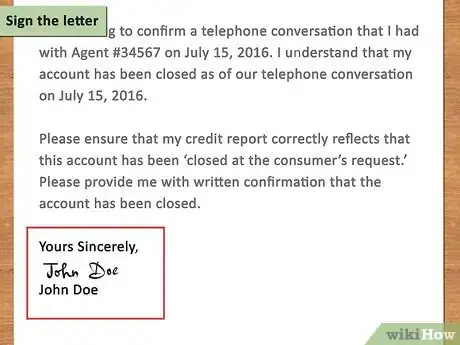 Image titled Write a Credit Card Cancellation Letter Step 10