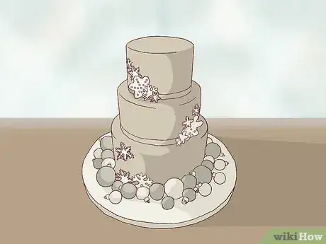 Image titled Decorate a Winter Wedding Cake Step 9