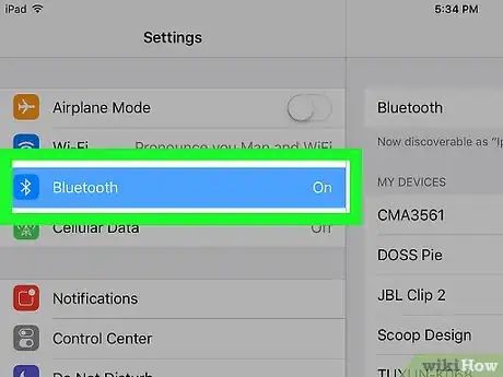 Image titled Connect an iPad to Bluetooth Devices Step 2