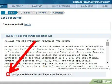 Image titled Sign up for an EFTPS Account Step 2