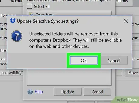 Image titled Not Sync a Dropbox Folder on PC or Mac Step 8