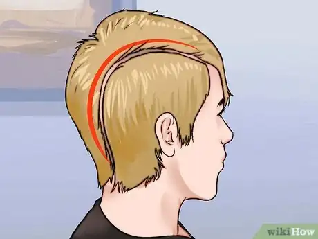 Image titled Cut a Faux Hawk Step 6