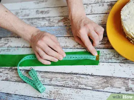 Image titled Add a Ribbon to a Cake Step 2