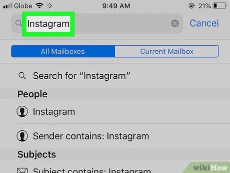 Image titled Search Emails on iPhone Step 4