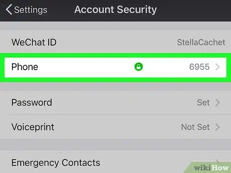 Image titled Change Your Phone Number on Wechat on an iPhone or iPad Step 5