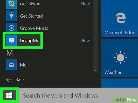Image titled Unhide Messages on Groupme on PC or Mac Step 1