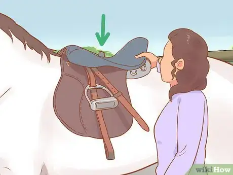 Image titled Put on an English Saddle Properly Step 12