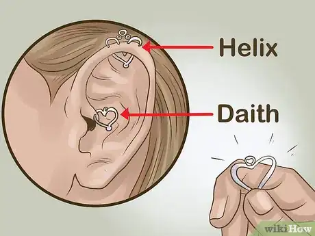 Image titled Get a Heart Cartilage Piercing Step 1