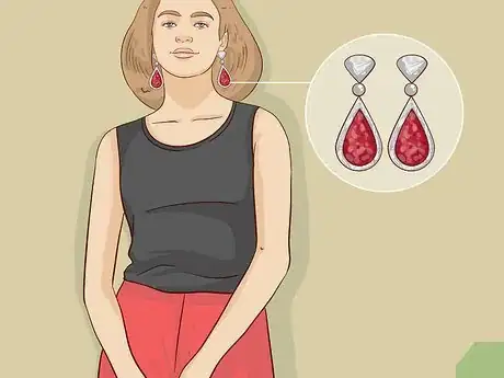 Image titled Wear Drop Earrings Step 5