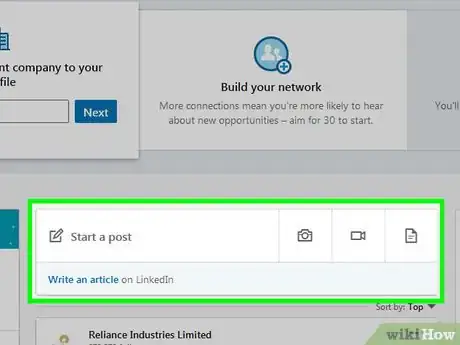 Image titled Post an Event on LinkedIn on PC or Mac Step 2