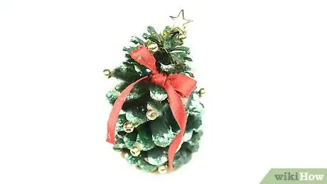Image titled Make Christmas Tree Pinecones Step 12