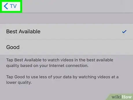 Image titled Change Playback Quality for the TV App on an iPhone Step 5