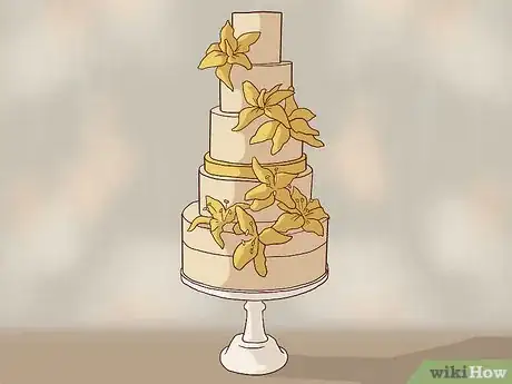 Image titled Decorate a Winter Wedding Cake Step 4