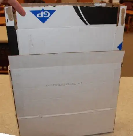 Image titled Slide the first box inside the second one.