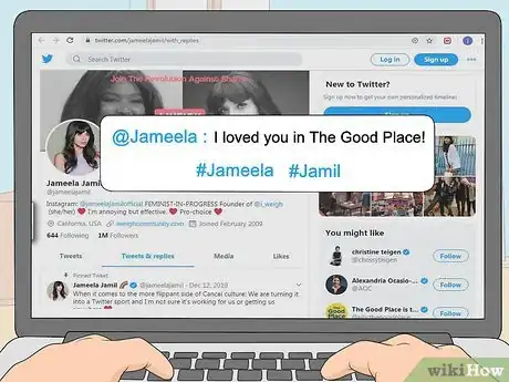 Image titled Contact Jameela Jamil Step 1