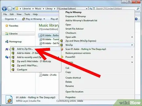 Image titled Zip an MP3 File Step 6