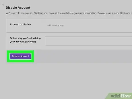 Image titled Delete a Twitch Account Step 8
