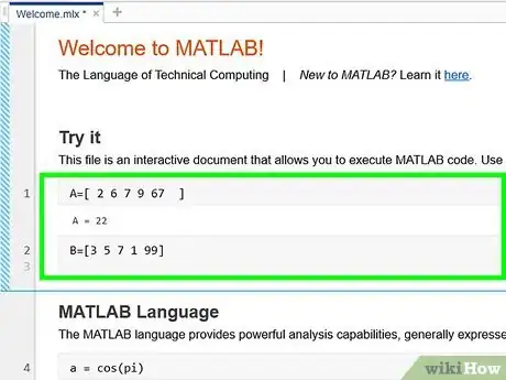 Image titled Define, Add, and Subtract Matrices in MATLAB Step 7