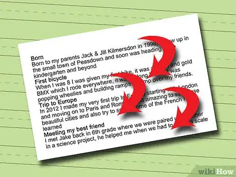 Image titled Write an Autobiography for School Without Feeling Conceited Step 3