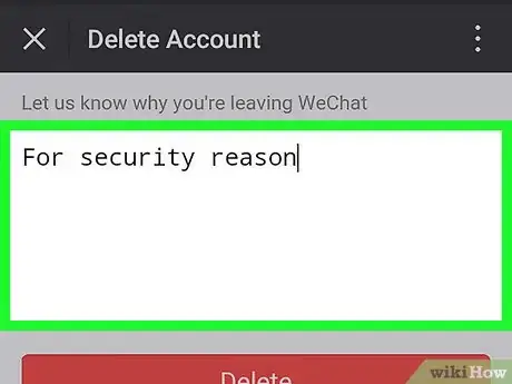 Image titled Delete a WeChat Account on Android Step 13