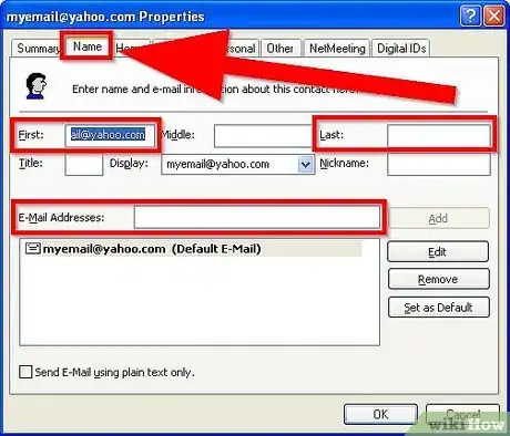 Image titled Add Addresses to Outlook Express Address Book Step 10