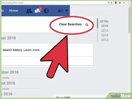 Image titled Clear Facebook Search History Step 11