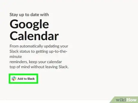 Image titled Connect Slack to Google Calendar Step 2