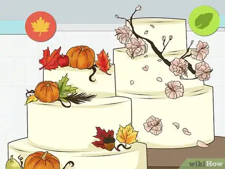 Image titled Decorate a Rustic Wedding Cake Step 8