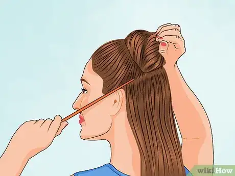 Image titled Color Streak a Ponytail Step 10