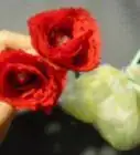 Make a Paper Napkin Flower With a Plastic Straw