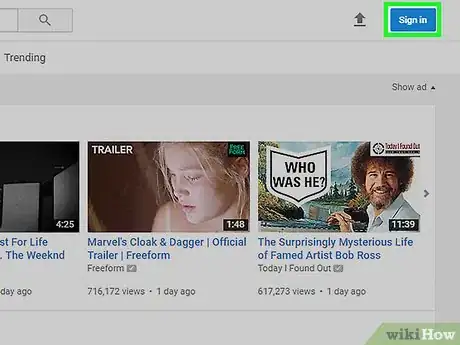 Image titled Log In to Your YouTube Account Step 3