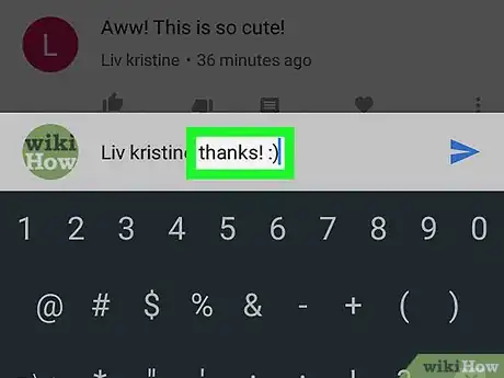 Image titled Reply to Comments on YouTube on Android Step 7
