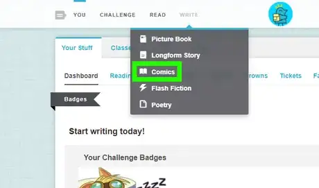 Image titled Write a Comic on Storybird Step 2