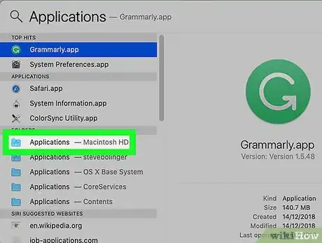 Image titled Open the Applications Folder on Mac Step 3