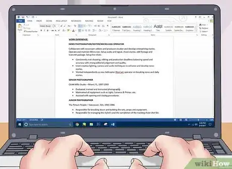 Image titled Create a Photography Resume Step 7