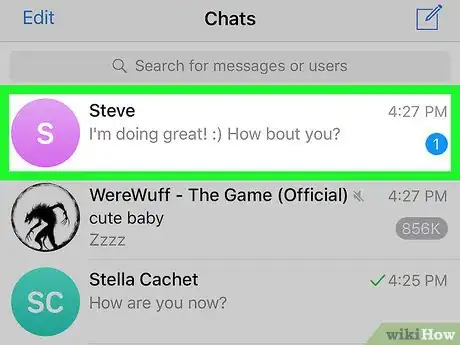 Image titled See Replies on Telegram on iPhone or iPad Step 3
