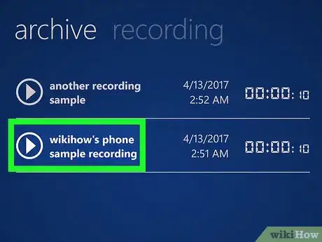 Image titled Save a Recording to Your Computer from Voice Recorder Pro for Windows Phone Step 7