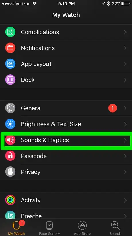 Image titled Mute Sounds on the Apple Watch Method 2 Step 2.png