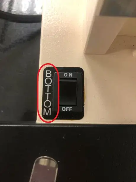 Image titled Light switch for bottom light