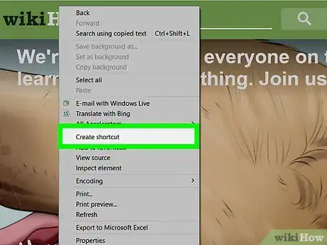 Image titled Create a Shortcut to a Website on Your Desktop with Internet Explorer Step 4