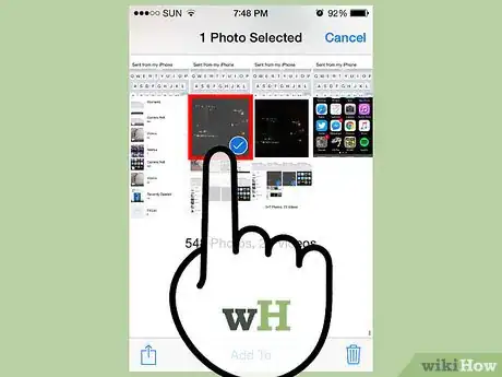 Image titled Attach Photos and Videos to Emails on an iPhone or iPad Step 12
