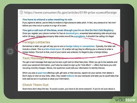 Image titled Avoid Sweepstakes Fraud Step 14