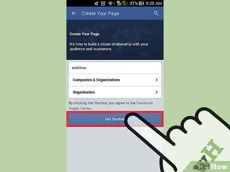 Image titled Create a Facebook Page on Android Step 7
