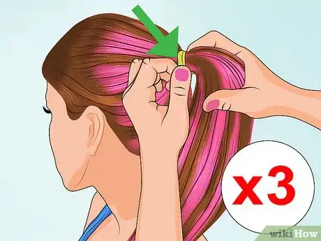 Image titled Color Streak a Ponytail Step 16