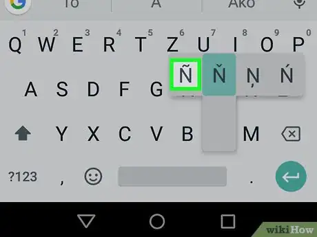 Image titled Type an Enye on Samsung Galaxy Step 4