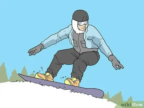 Image titled Do a Frontside 360 on a Snowboard Step 1
